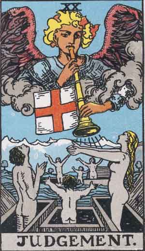 Judgement from the Rider-Waite tarot deck (public domain)